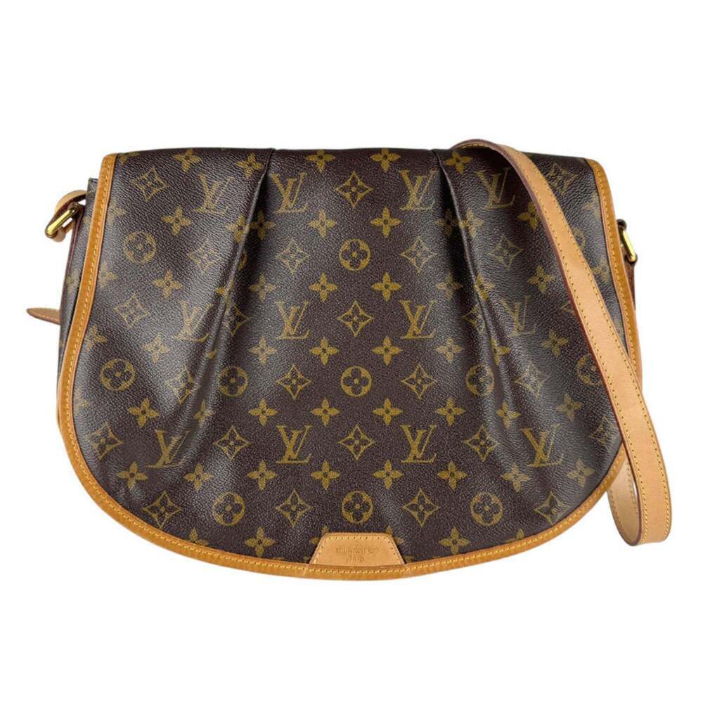 LOUIS VUITTON Brown Monogram Canvas Shoulder Bag
